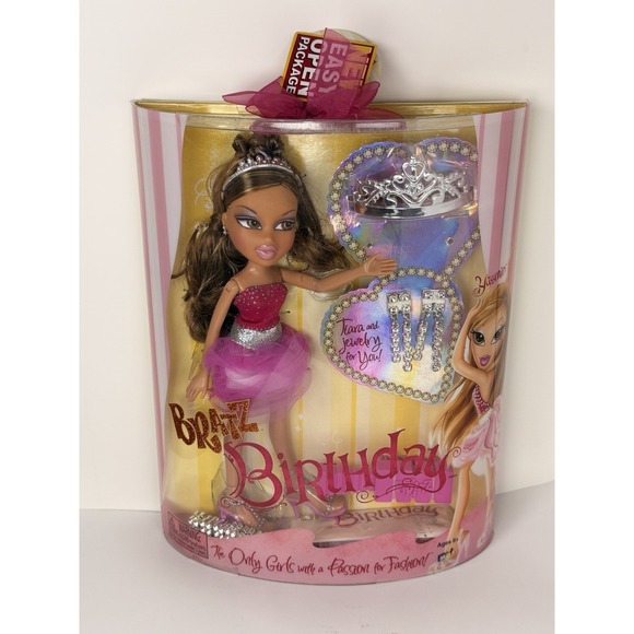 MGA Entertainment Other - New Yasmin Bratz Doll Sweet 16 Birthday Charm Tiara Earrings Bracelet Retired‎